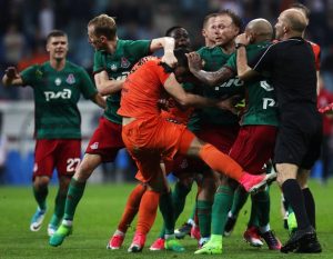 Сблъсъци по време на финала за Купата на Русия между Локомотив Москва и Урал