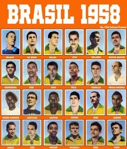 Intégrale Panini Brésil coupe du monde 1958