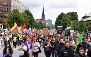 протест в Хамбург