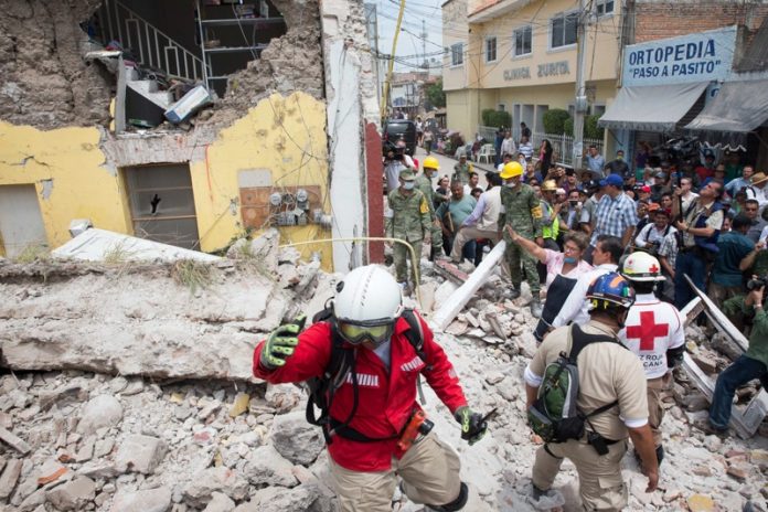 Земетресението в Мексико
