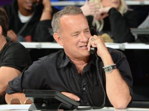 UNIVERSAL CITY, CA - SEPTEMBER 12:  In this handout photo provided by Hand in Hand, Tom Hanks attends Hand in Hand: A Benefit for Hurricane Relief at Universal Studios AMC on September 12, 2017 in Universal City, California.  (Photo by Kevin Mazur/Hand in Hand/Getty Images)