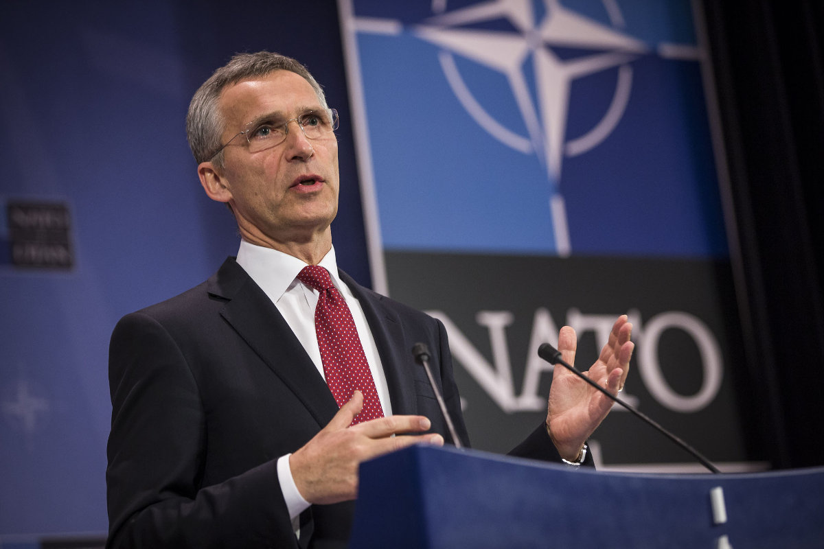 На снимката Йенс Столтенберг генерален секретар на НАТОГенералният секретар на