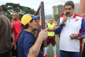 Диего Армандо Марадона и Николас Мадуро
