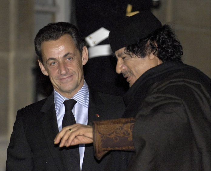 Никола Саркози, Муамар Кадафи