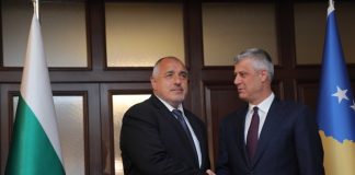 Премиерът Бойко Борисов и президентът на Косово Хашим Тачи