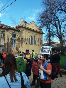 минерални бани, Горна баня, протест