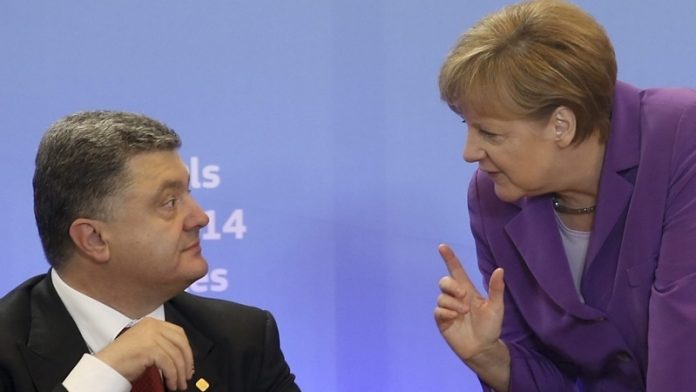 Петро Порошенко и Ангела Меркел