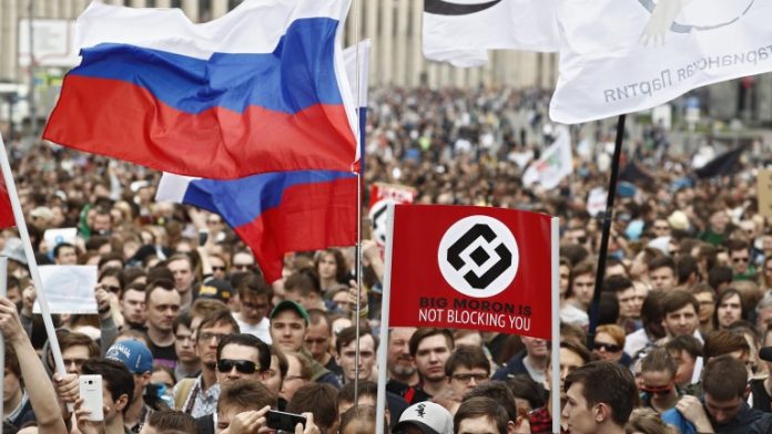 протест, Русия, интернет