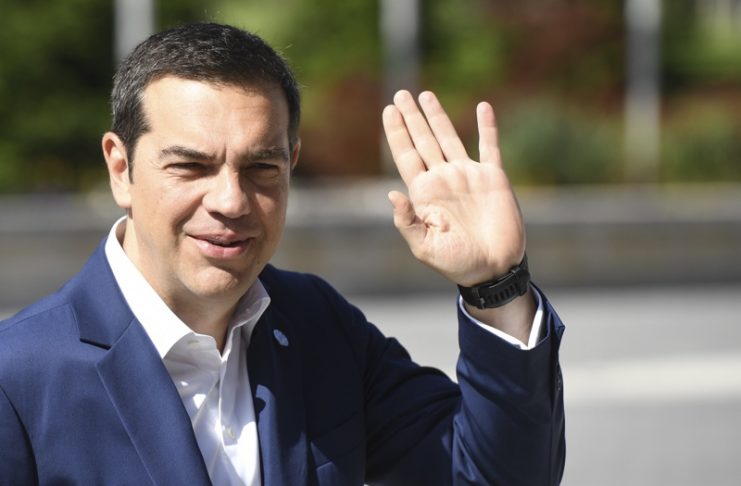 на снимката: Премиерът на Гърция Алексис Ципрас