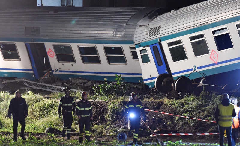 Италия, влак, инцидент