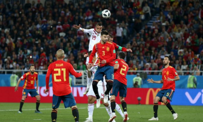 Испания и Мароко направиха зрелищно равенство 2:2 в Калининград при последния си мач от група B на световното първенство по футбол в Рус