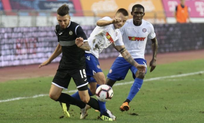Славия загуби с 0:1 гостуването си на Хайдук в първа среща от елиминациите от предварителните кръгове на Лига Европа. 