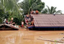 наводнение, Лаос, язовирна стена