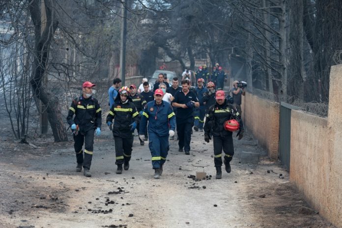 Гърция, пожар