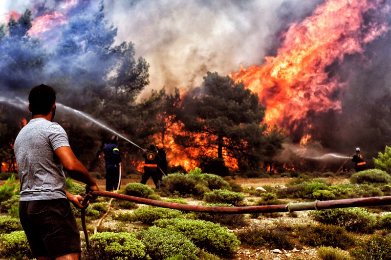 Пожар в Гърция