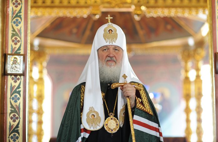 на снимката Патриархът на Руската православна църква КирилНа 25 август