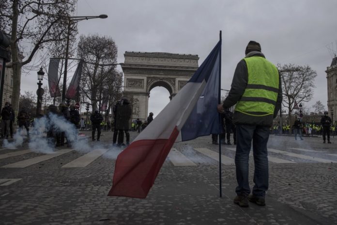 протести, Франция, Париж, жълти жилетки