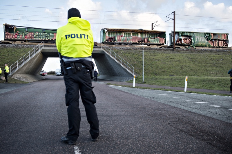 Дания, влак, ЖП катастрофа