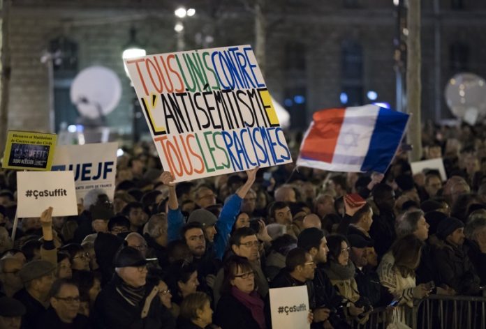 протест, Франция, антисемитизъм