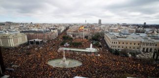 Мадрид, протест