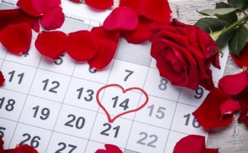 14 февруари, любов, вино деня на влюбените