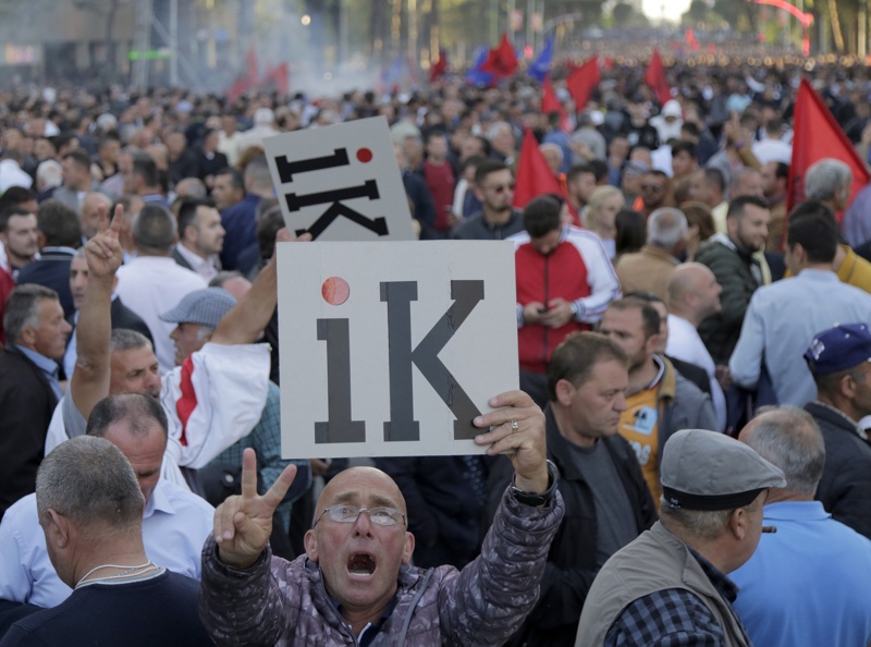 Албания, протест