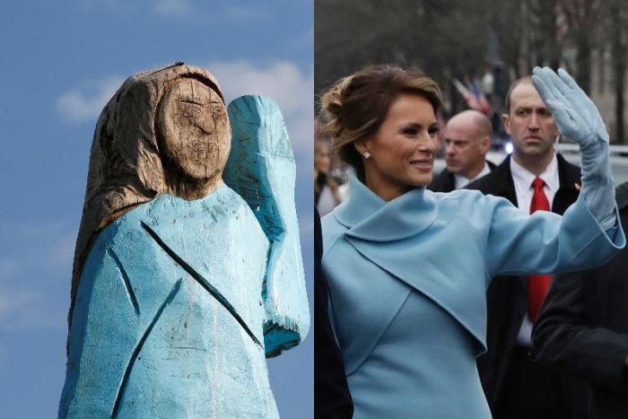 Мелания Тръмп, статуя