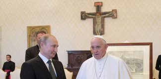 Владимир Путин и Папа Франциск