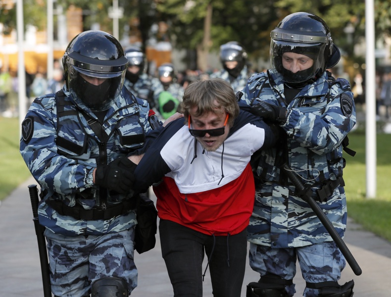 Москва, протести