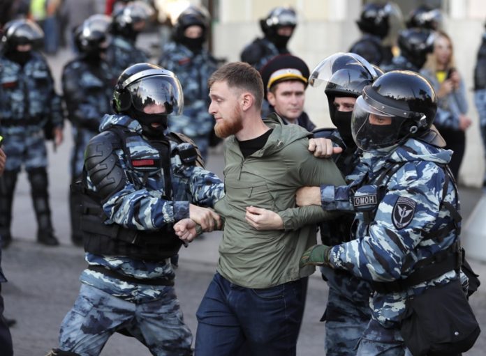 Москва, протести