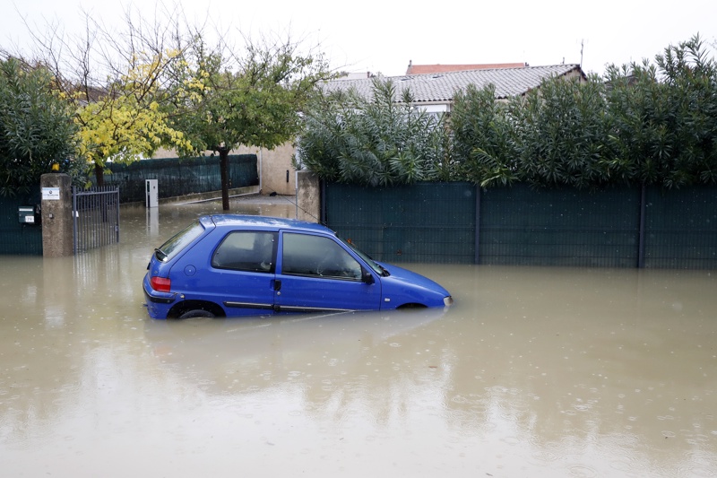 Франция, наводнение, лошо време