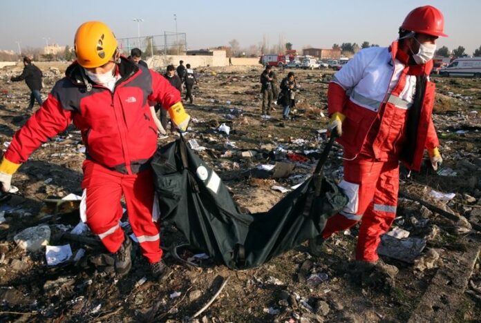 Украински самолет, катастрофа, Техеран, жертви