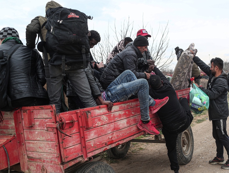 мигранти, граница,Гърция, Турция