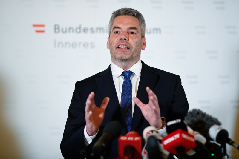 На снимката: Карл Нехамер, канцлер на АвстрияМиграционната криза е достигнала
