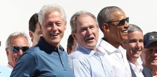 Обама, Буш и Клинтън