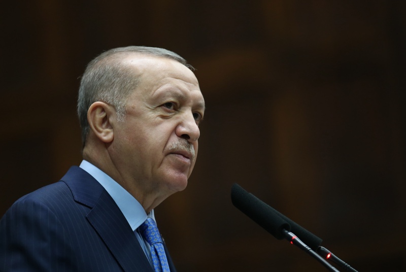 На снимката Реджеп Тайип Ердоган Турският президент Реджеп Тайип Ердоган се