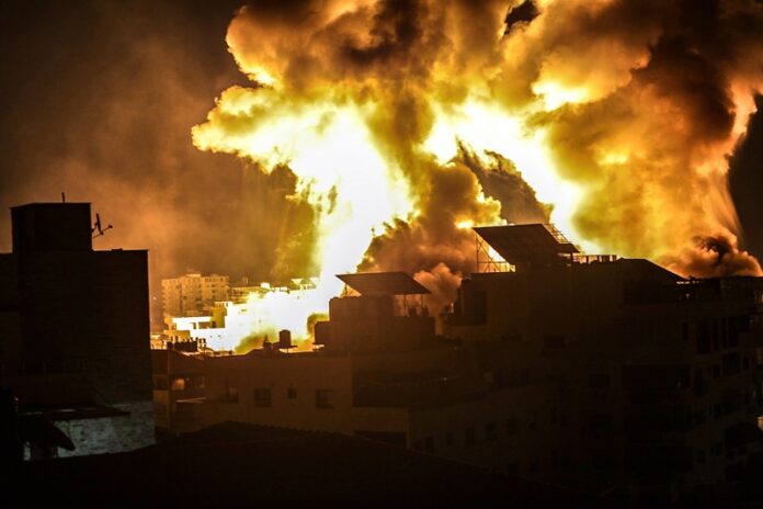 Газа бомбардировки