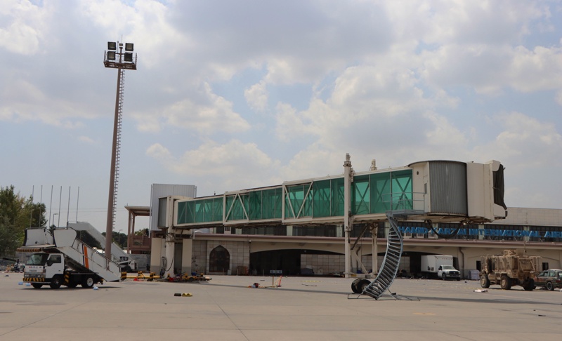 Международното летище "Хамид Карзай" след изтеглянето на САЩ от Афганистан, 31 август 2021г. 