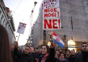 протестът в Загреб