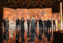 Кадър от церемонията по връчване на наградите на Европейската филмова академия