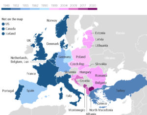Разширяването на НАТО в годините