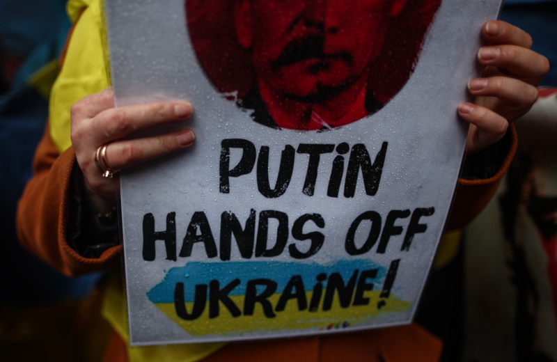Протест срещу нахлуването на Русия в УкрайнаВойната на руския президент
