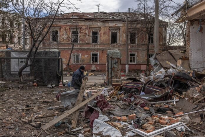 Разрушения край град Харков УкрайнаОбобщаваме по важните събития свързани с