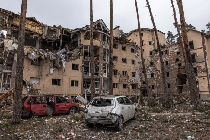Разрушения край Киев