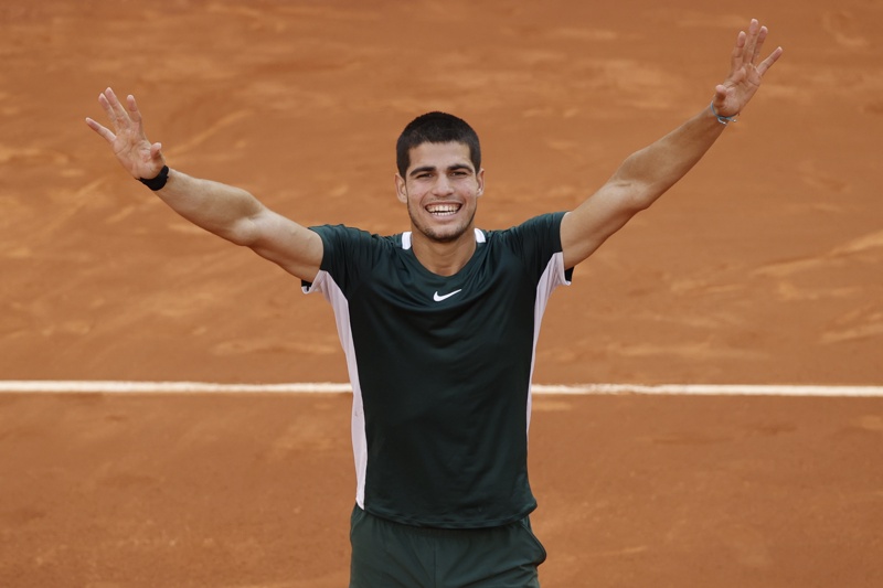На снимката: Карлос АлкарасИспанският тенисист Карлос Алкарас спечели титлата на