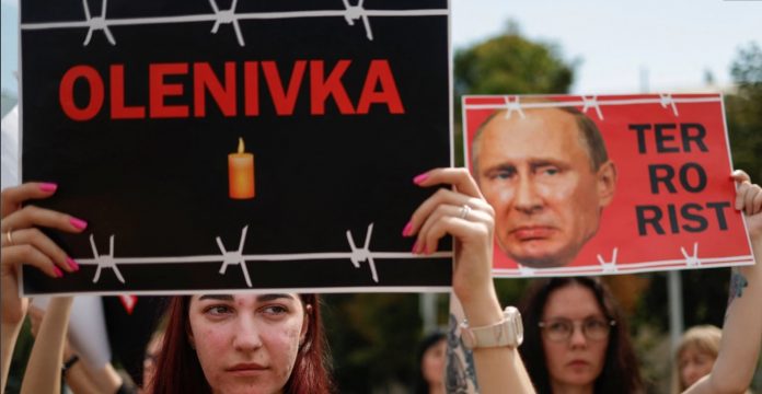 Путин - протест - Русия - Украйна - Еленовка