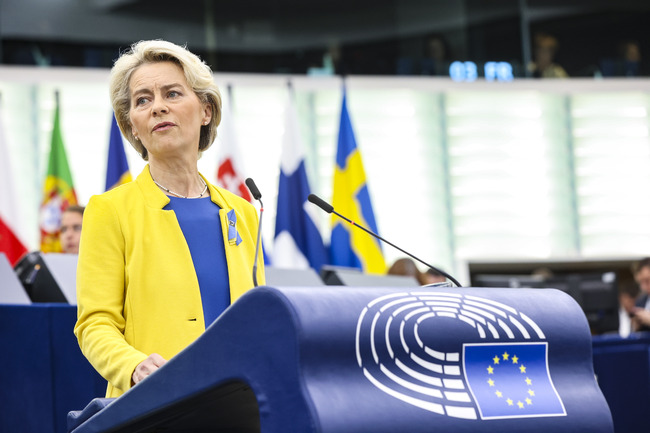 На снимката: Урсула фон дер Лайен/ Снимка: БТАПредседателят на Европейската