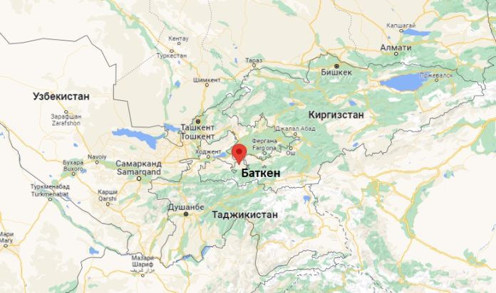 Карта Google MapsНа спорната граница между Киргизстан и централноазиатския му