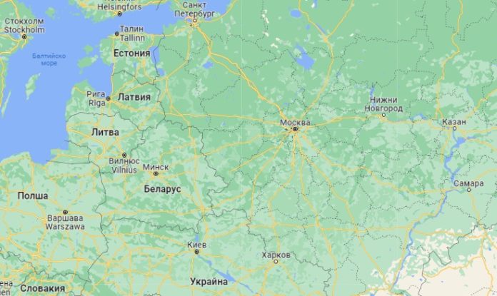Литва Латвия Естония - карта