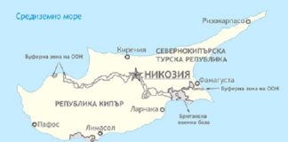 Кипър - карта